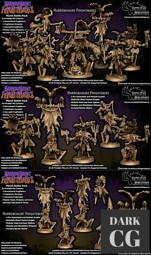 3D Model Battle Yak Harrowhaunt Fryghtmares March 2021 3D Print