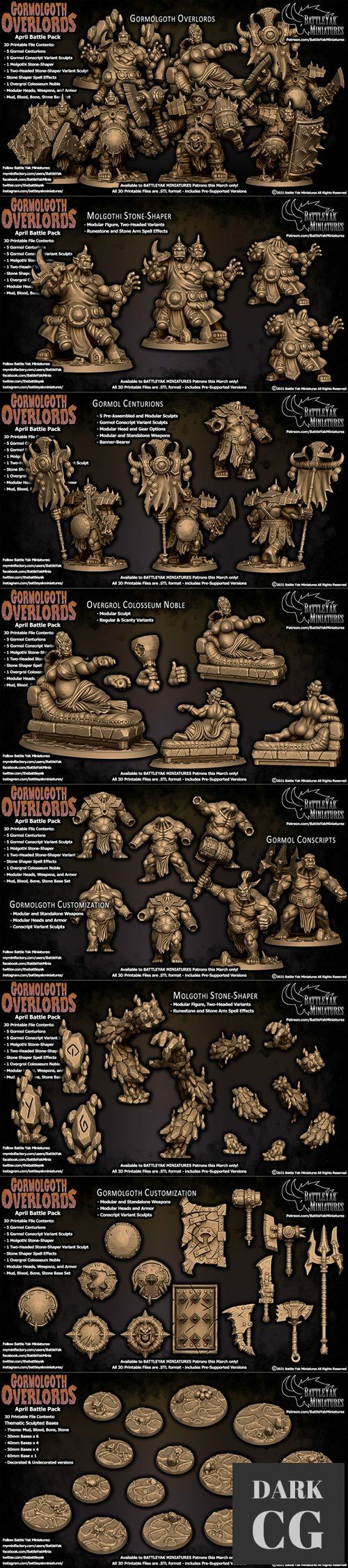 Battle Yak - Gormolgoth Overlords April 2021 – 3D Print