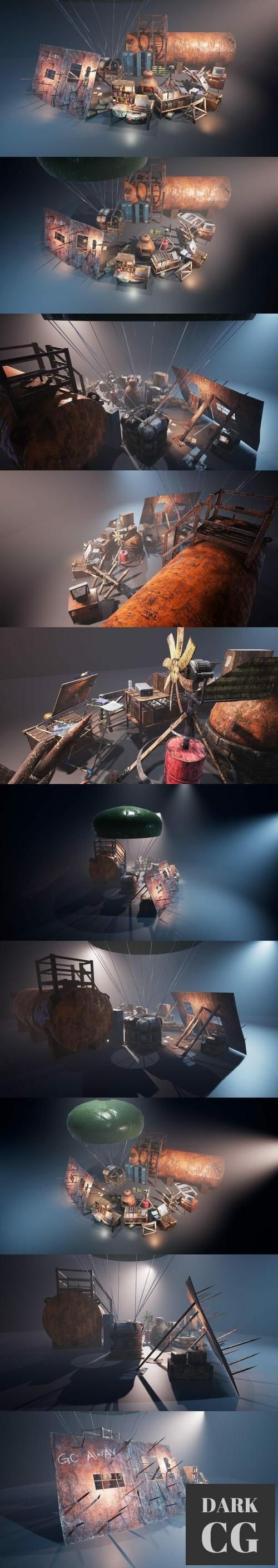 Unreal Engine Survival props pack