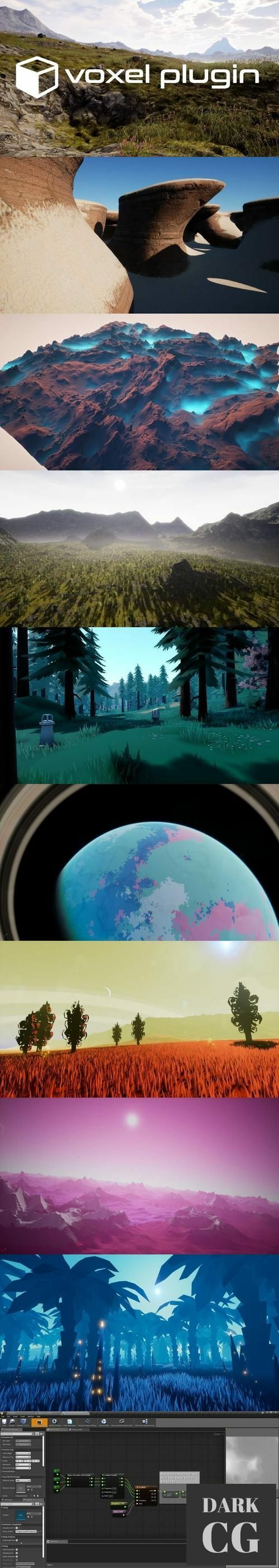 Unreal Engine Voxel Plugin PRO dynamic procedural landscape
