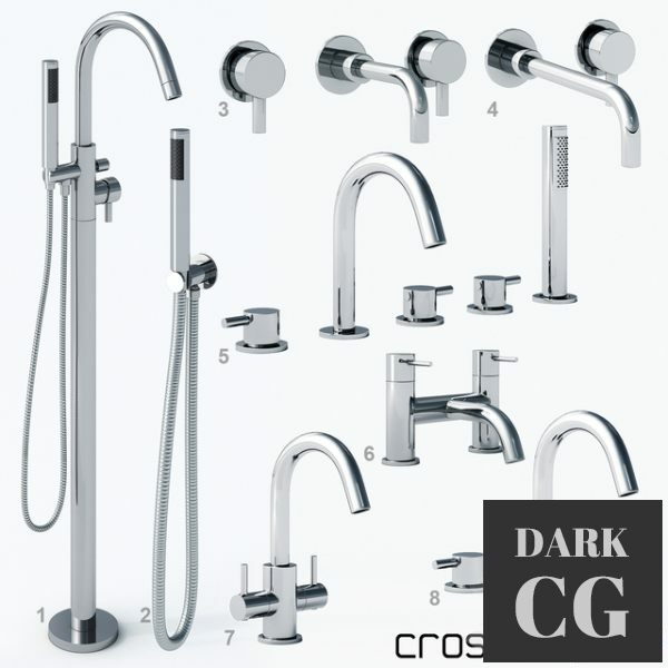 3D Model CROSSWATER Mike Pro set 1