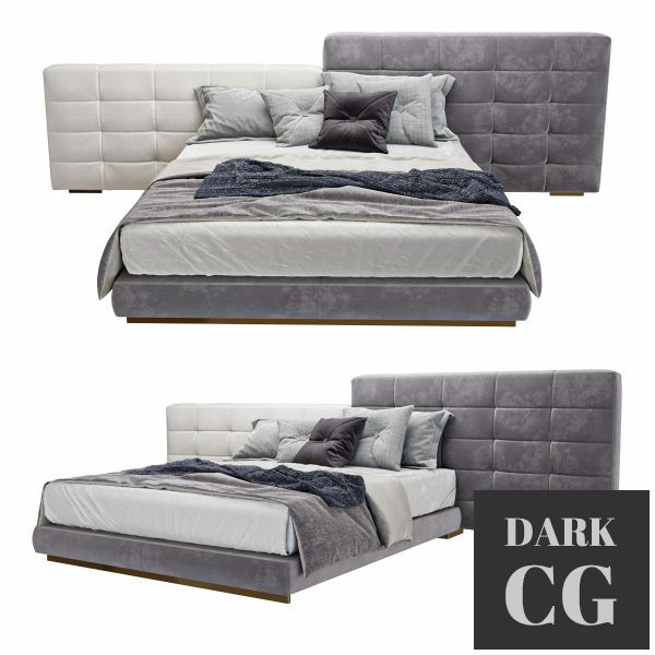 3D Model Minotti Lawrence bed 3