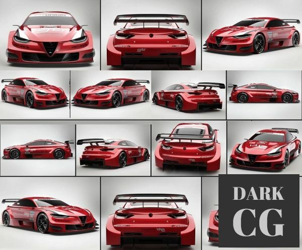 3D Model Alfa Romeo FTL DTM