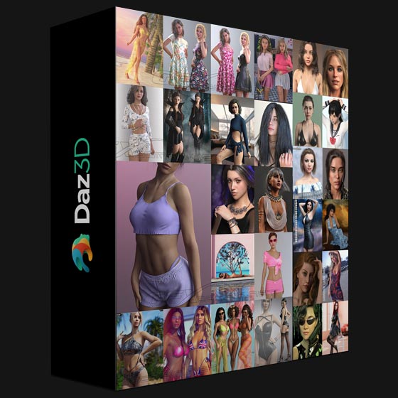 DAZ3D Poser Bundle 1 January 2022