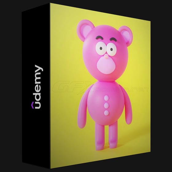 Udemy Blender 3D Easy Cartoon Bear Character