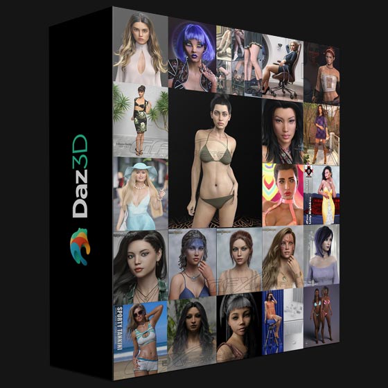 DAZ3D Poser Bundle 3 January 2022