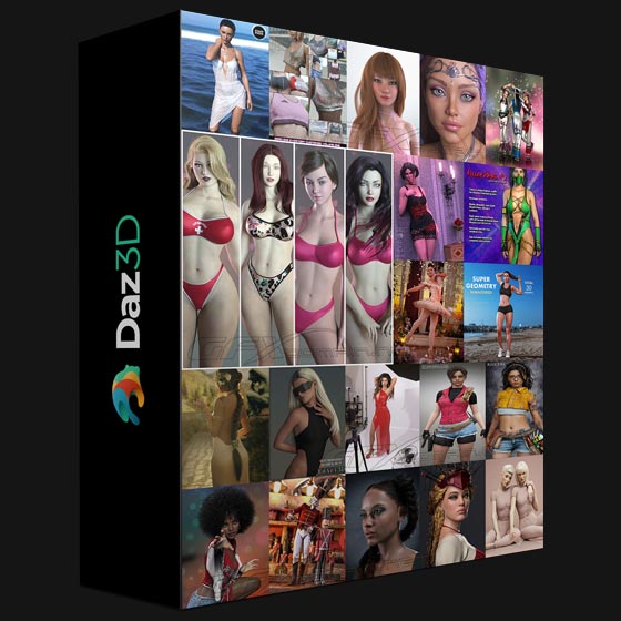 DAZ3D Poser Bundle 4 January 2022