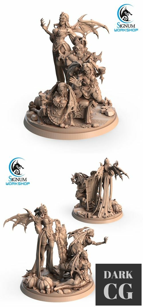 Three Angry Vampires – 3D Print