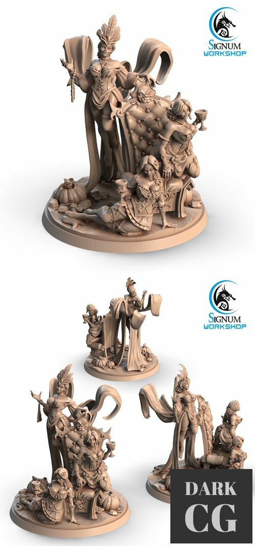 Three Seductive Vampires – 3D Print