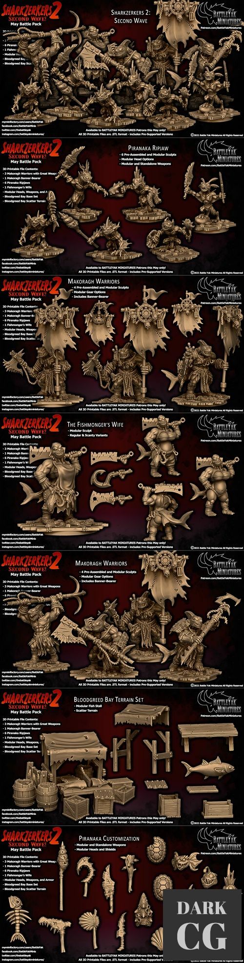 Battle Yak Miniatures May 2021 – 3D Print
