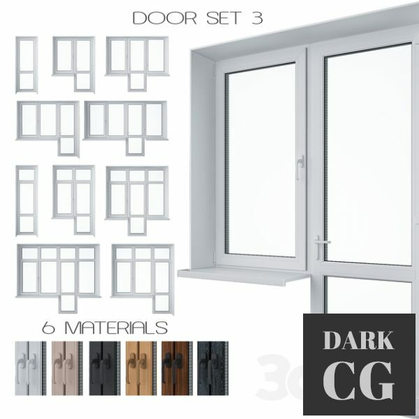 3D Model Door Set 3