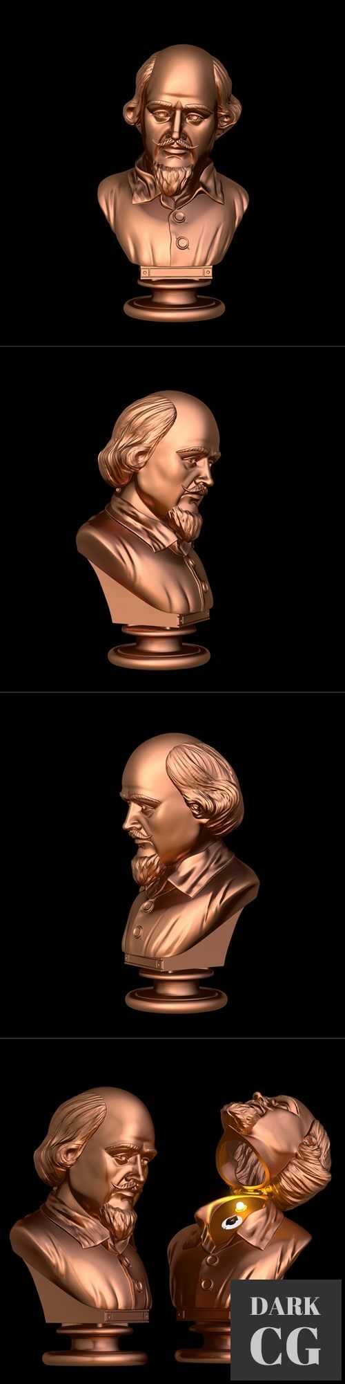 The Batman Shakespeare bust – 3D Print