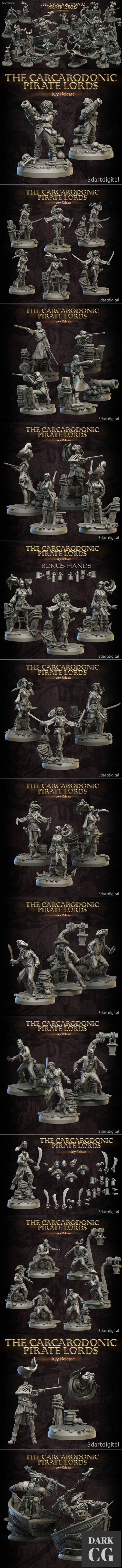 The Carcarodonic Pirate Lords July Release – 3D Print
