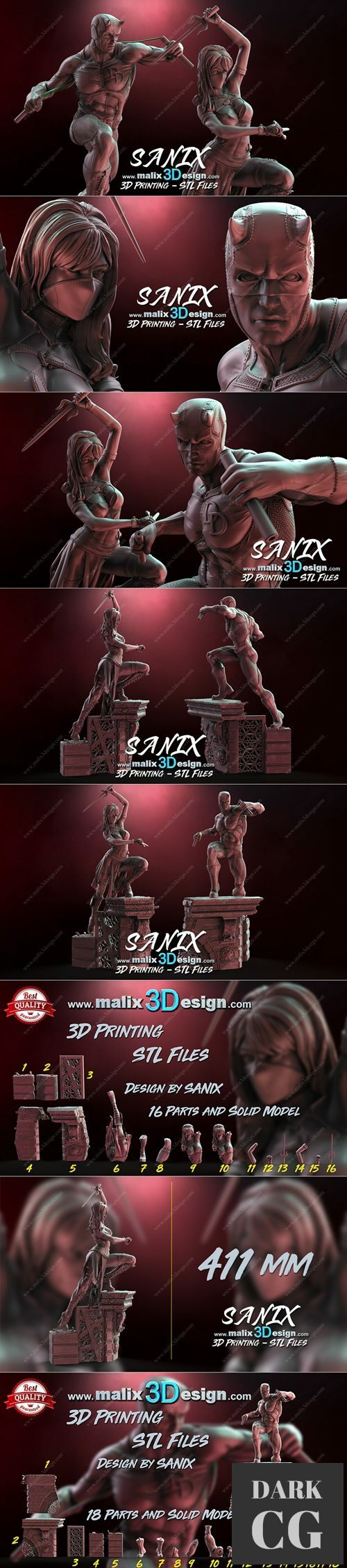 ELEKTRA and DAREDEVI – 3D Print