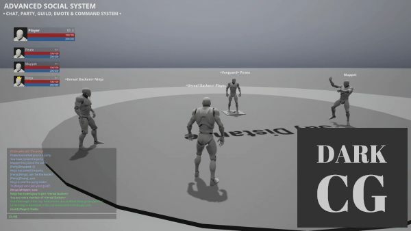 Unreal Engine Marketplace Advanced Social System
