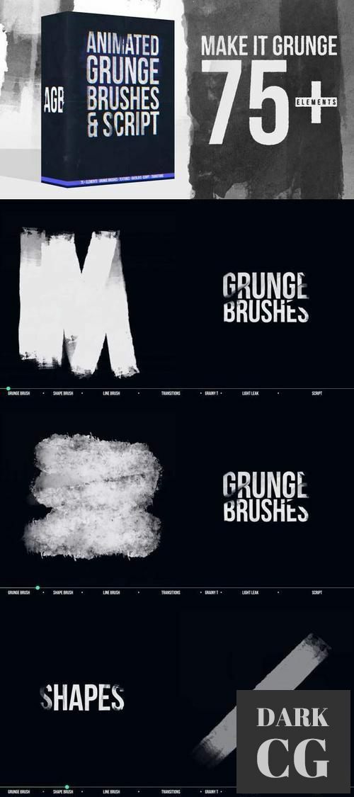Animated Grunge Brushes Collection + Script 35941079