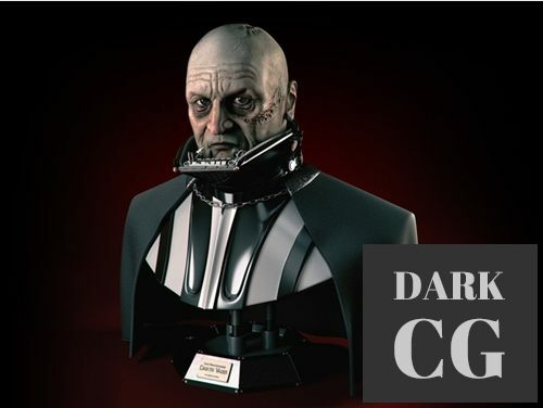Unmasked Darth Vader Bust – 3D Print