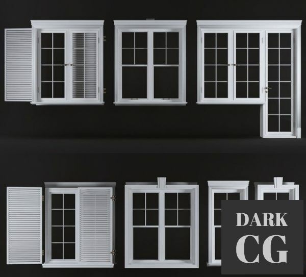 3D Model Windows set 01