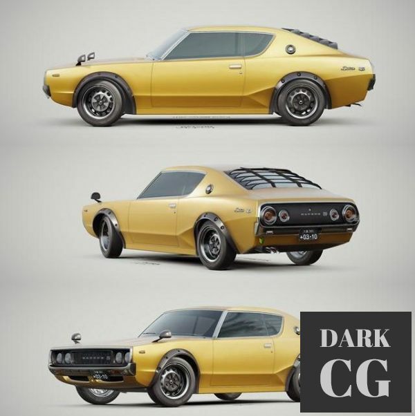3D Model Datsun 240k GT 1973