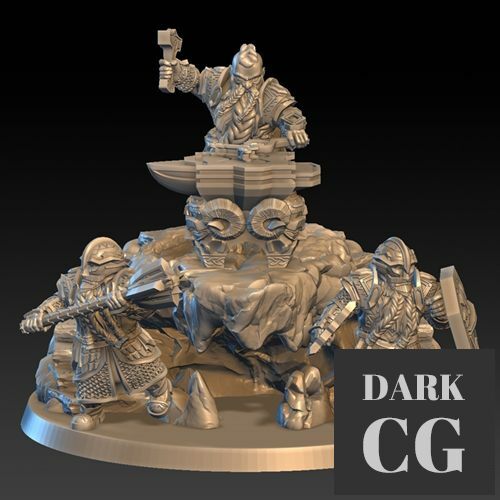 3D Model Dwarf Anvil 3D Print