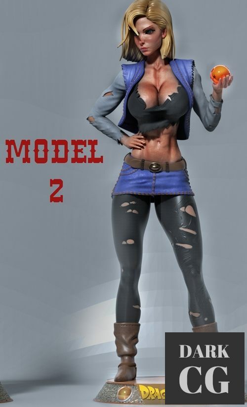 3D Model Android18 Model 2 3D Print