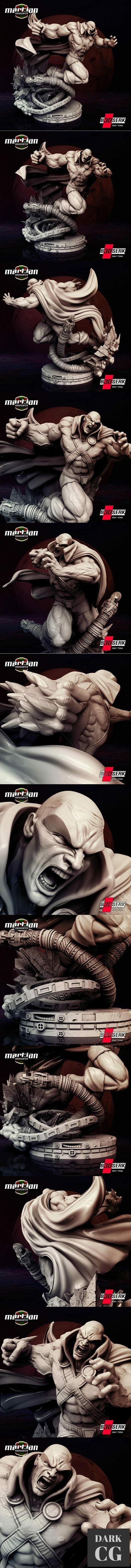 3D Model B3dserk Martian Manhunter Sculpture 3D Print