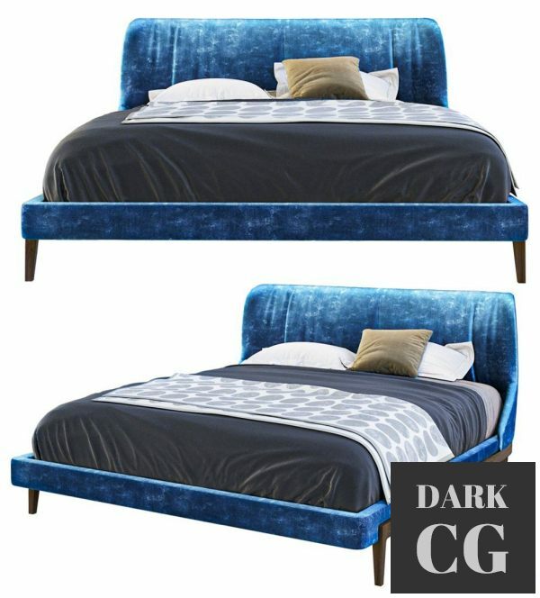 3D Model Bed Fulham 02