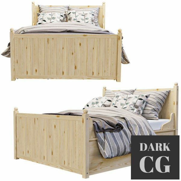 3D Model Bed Hurdal