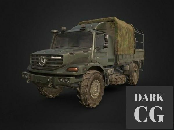 3D Model Army Mercedes PBR