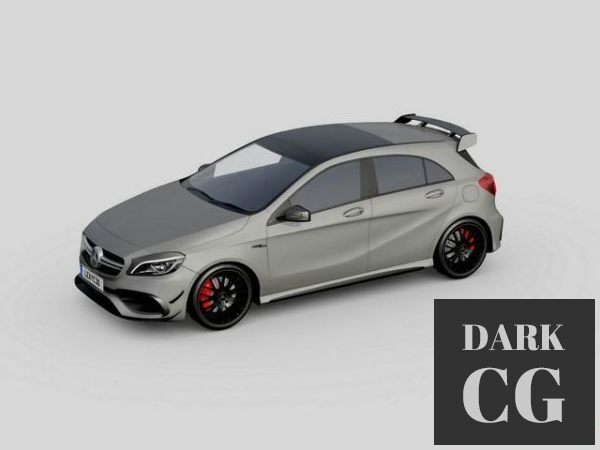 3D Model Mercedes Benz A45 AMG 2018