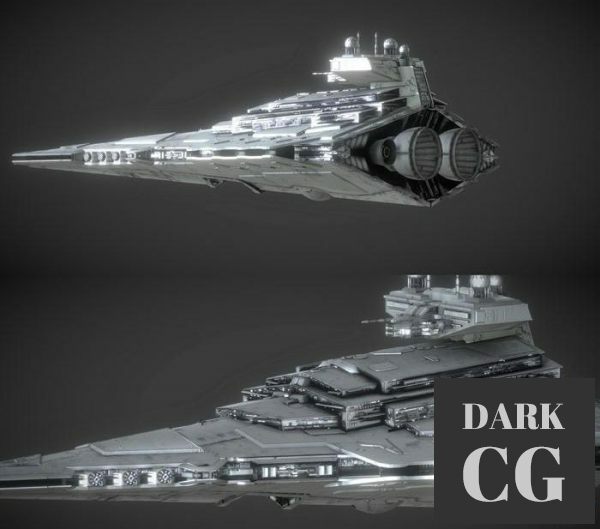 3D Model Victory Class Star Destroyer PBR