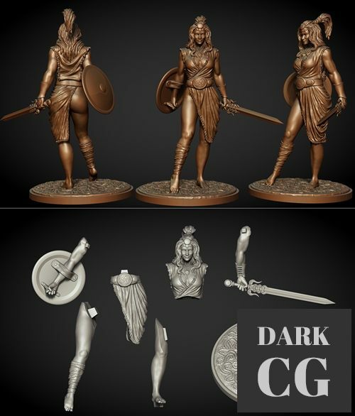 Kyrene - warrior – 3D Print