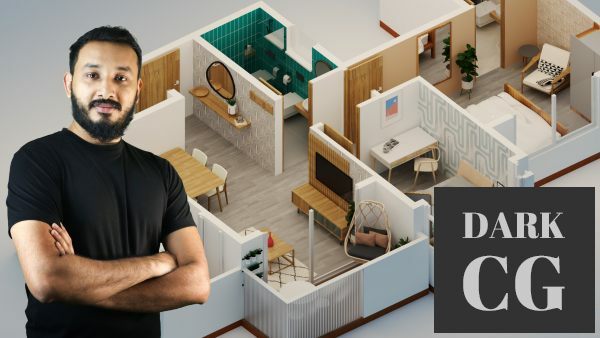 Create 3D Floor Plan Renders with Sketchup Vray and Flextools Isometric Design Masterclass