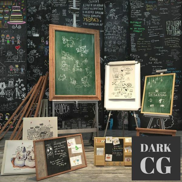 3D Model Grifel wall psd