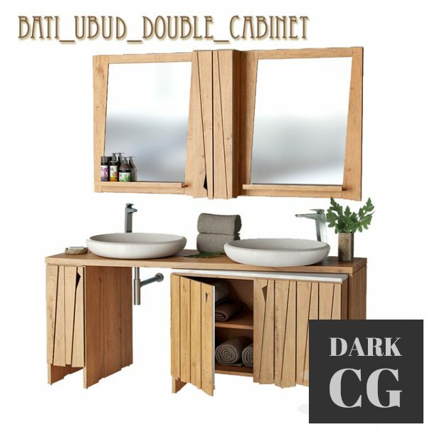 3D Model Bati Ubud double withabinet
