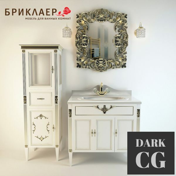 3D Model Collection of bathroom furniture Florence 85