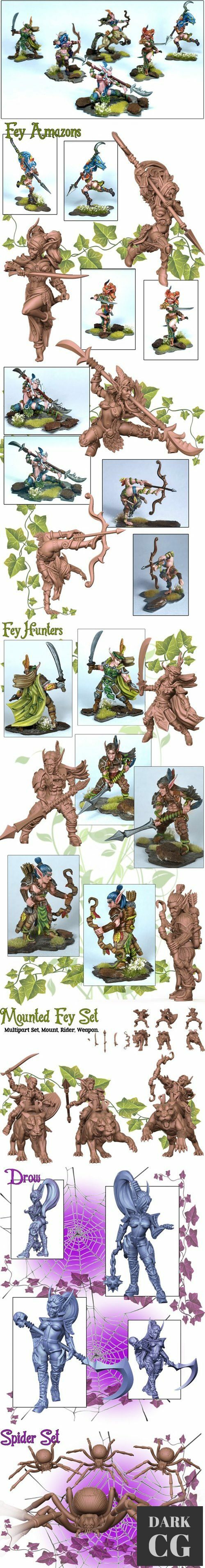 Lovecraft Feywood Core Set Miniatures – 3D Print