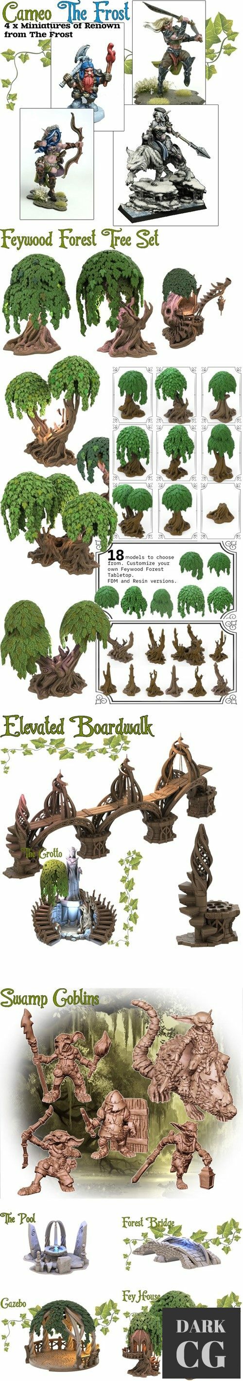 Lovecraft Feywood Core Set Terrain – 3D Print