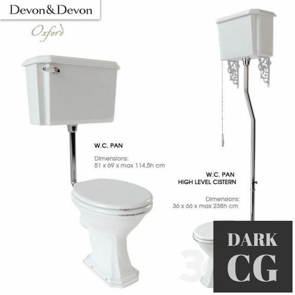 3D Model Oxford toilet bowl