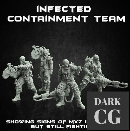 500 subscriber bonus Infected Containment Team – 3D Print