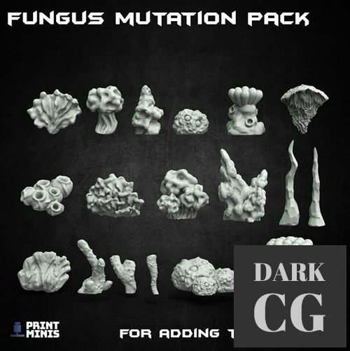 500 subscriber bonus Fungus Collection – 3D Print