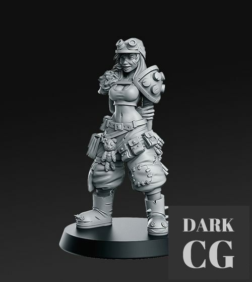 Junkgirl - From Wasteland – 3D Print