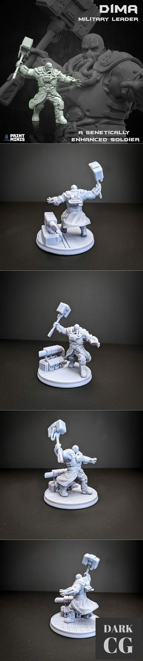 Dima - Enhanced Diesel Soldier – 3D Print