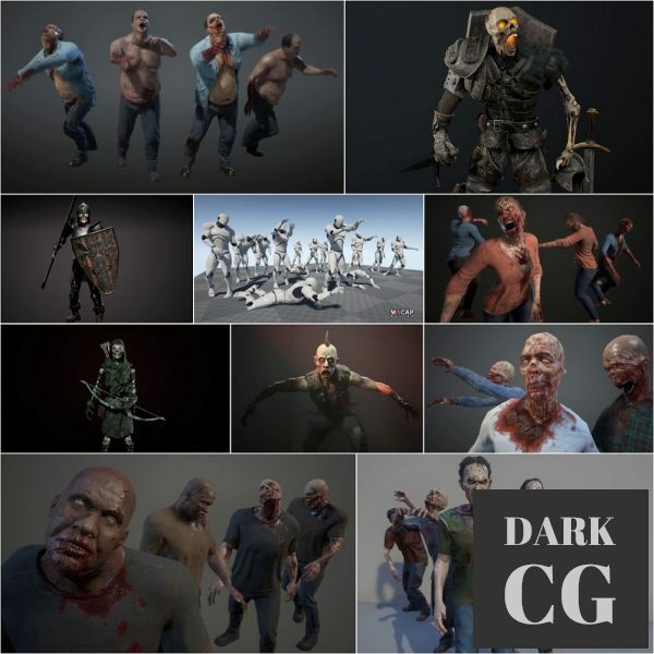 Unreal Engine 4 Realistic Zombie Pack 4 27