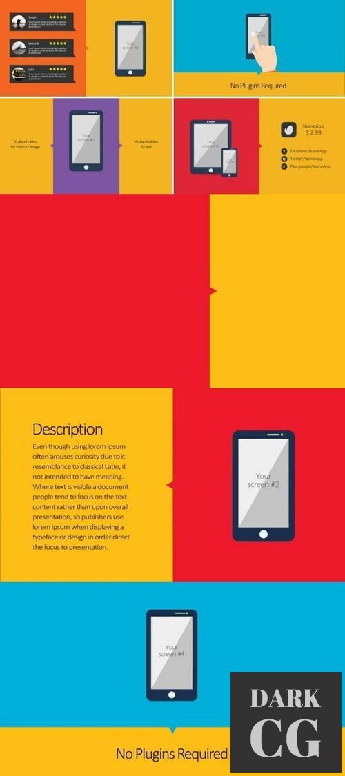 Colorful Flat App Promo 9667089