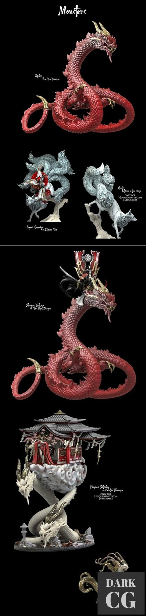 Heroes Infinite – Complete Monsters – 3D Print