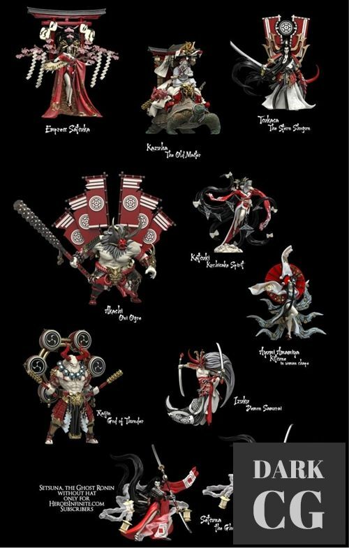 Heroes Infinite – Complete Heroes – 3D Print
