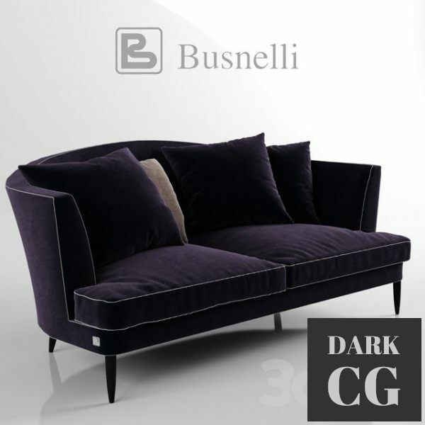 3D Model Busnelli tresor sofa