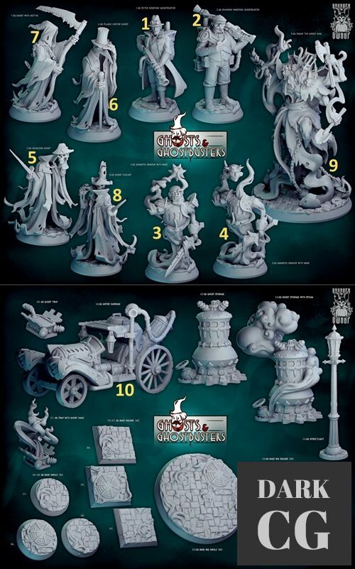 Drunken Dwarf GHOSTS & GHOSTBUSTERS – 3D Print