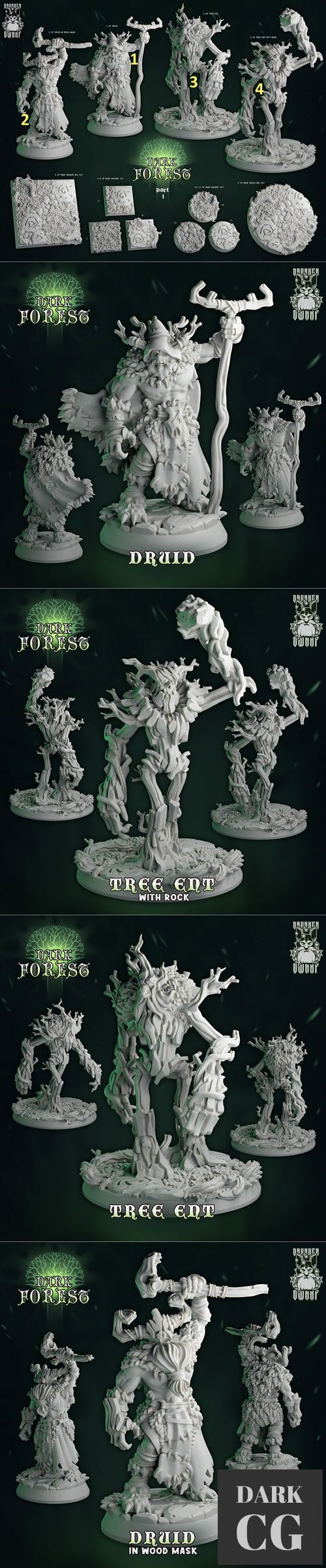 Drunken Dwarf Dark Forest – 3D Print